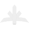 Ekena Millwork Alberta Architectural Grade PVC Gable Bracket, 48"W x 30"H x 2"D x 6"F, 15/12 Pitch GBP048X30X0206ALB00 - alternate 4